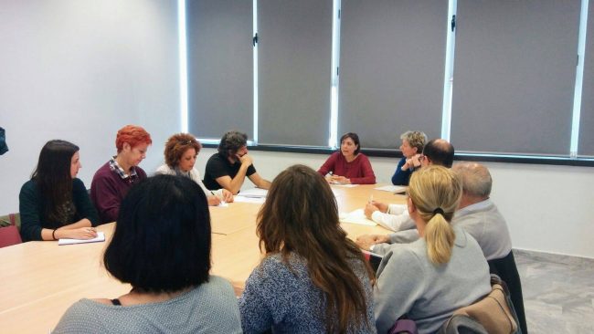 representantes de las entidades sociales con la consejera de sanidad