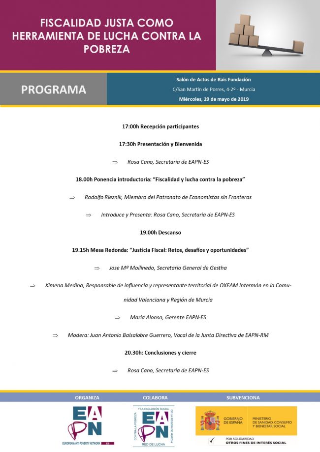 2019 05 29_Murcia_Programa Fiscalidad