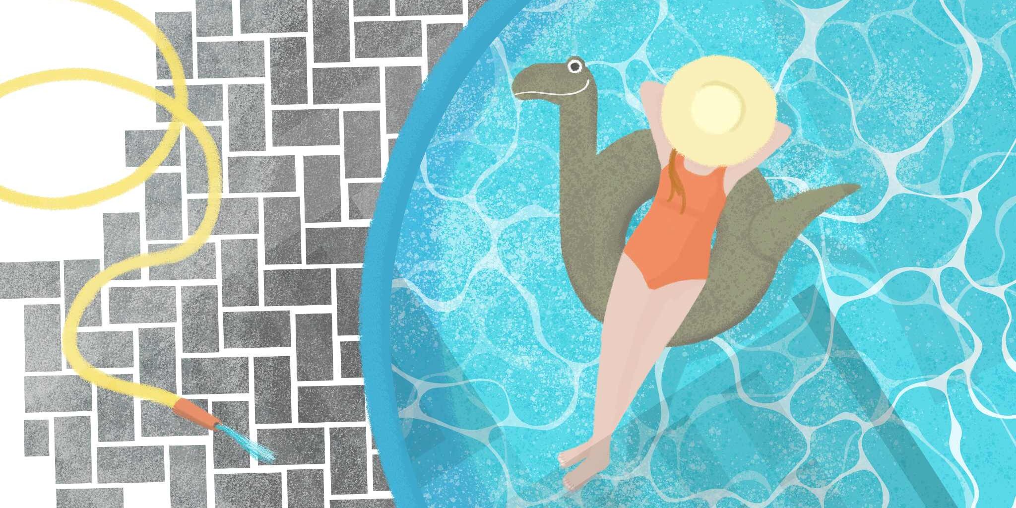 Una piscina en mitad de la calle